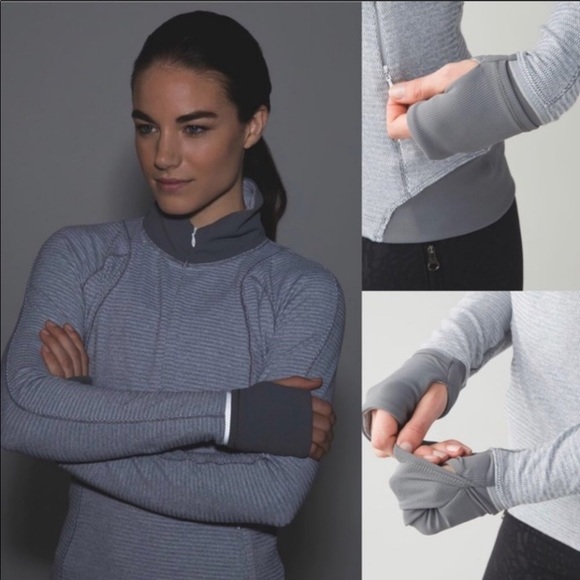 Lululemon 12 Runderful 1/2 Zip Pullover Grey RULU - Picture 6 of 14